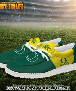 Alternative view of NCA26 Oregon Ducks Hey Dude Canvas Loafer Shoes