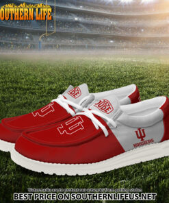 Alternative view of NCA30 Indiana Hoosiers Hey Dude Canvas Loafer Shoes