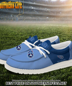 Alternative view of 19 Tennessee Titans Football Hey Dude Canvas Loafer Shoes