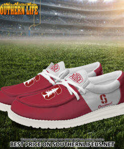 Alternative view of NCA35 Stanford Cardinal Hey Dude Canvas Loafer Shoes