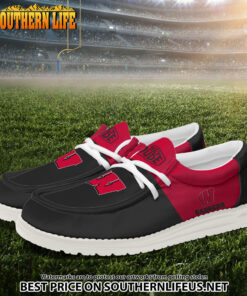 Alternative view of NCA37 Wisconsin Badgers Hey Dude Canvas Loafer Shoes