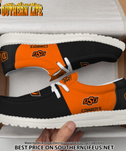 Alternative view of NCA17 Oklahoma State Cowboys Hey Dude Canvas Loafer Shoes