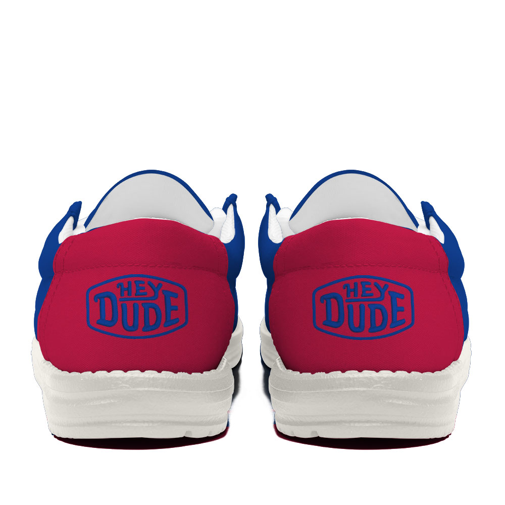 13 Buffalo Bills Football Hey Dude Canvas Loafer Shoes - Image 4