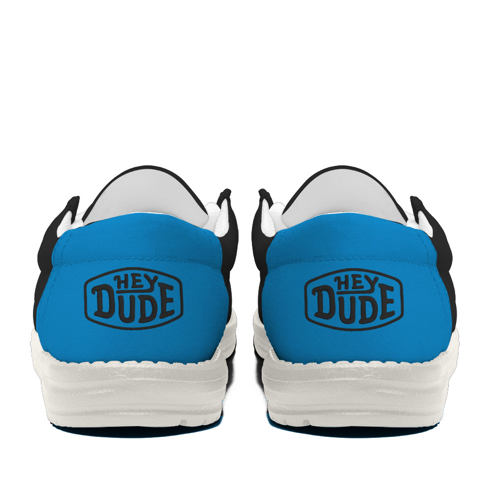 23 Carolina Panthers Football Hey Dude Canvas Loafer Shoes - Image 4