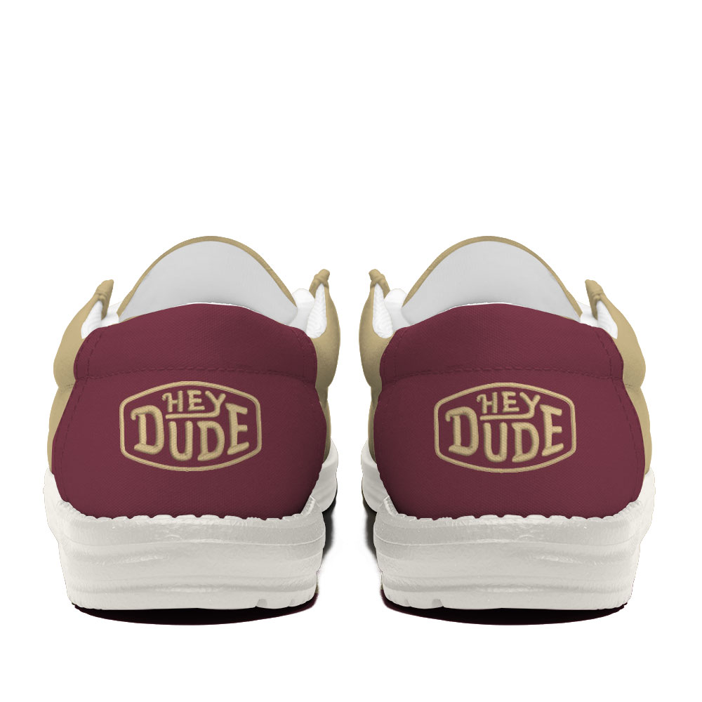 NCA07 Florida State Seminoles Hey Dude Canvas Loafer Shoes - Image 4