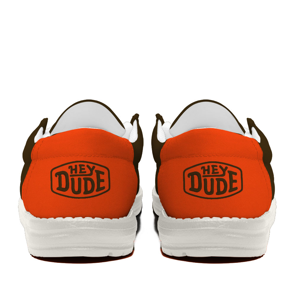 25 Cleveland Browns Football Hey Dude Canvas Loafer Shoes - Image 4