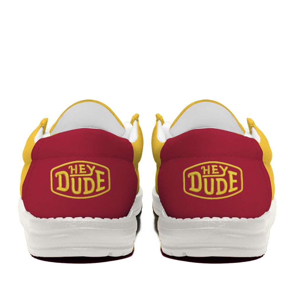 NCA11 Iowa State Cyclones Hey Dude Canvas Loafer Shoes - Image 4