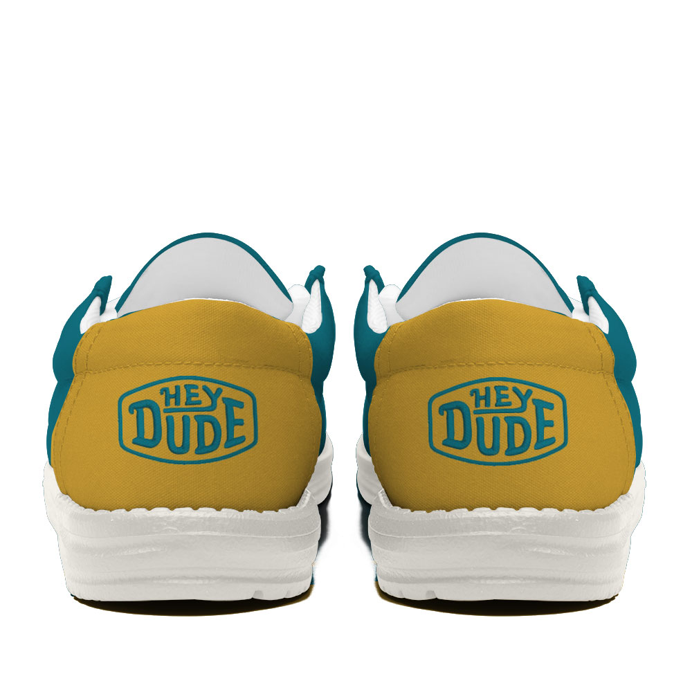 29 Jacksonville Jaguars Football Hey Dude Canvas Loafer Shoes - Image 4