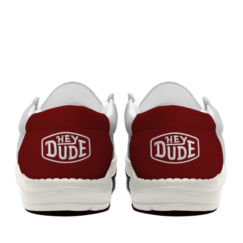 NCA34 USC Trojans Hey Dude Canvas Loafer Shoes - Image 4