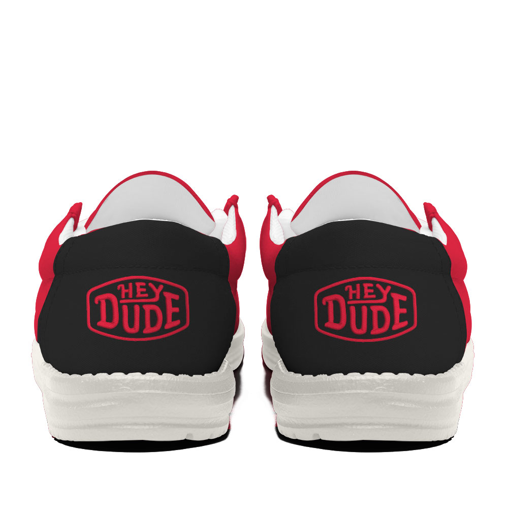 NCA19 Nebraska Cornhuskers Hey Dude Canvas Loafer Shoes - Image 4