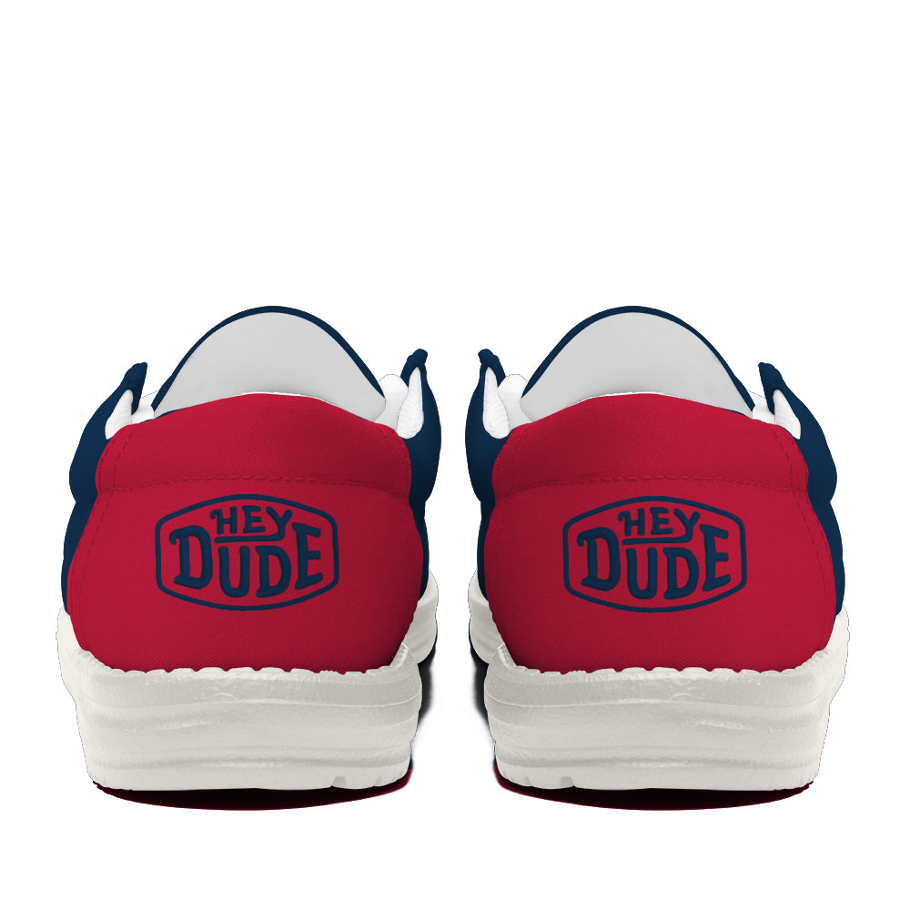 06 New England Patriots Football Hey Dude Canvas Loafer Shoes - Image 4
