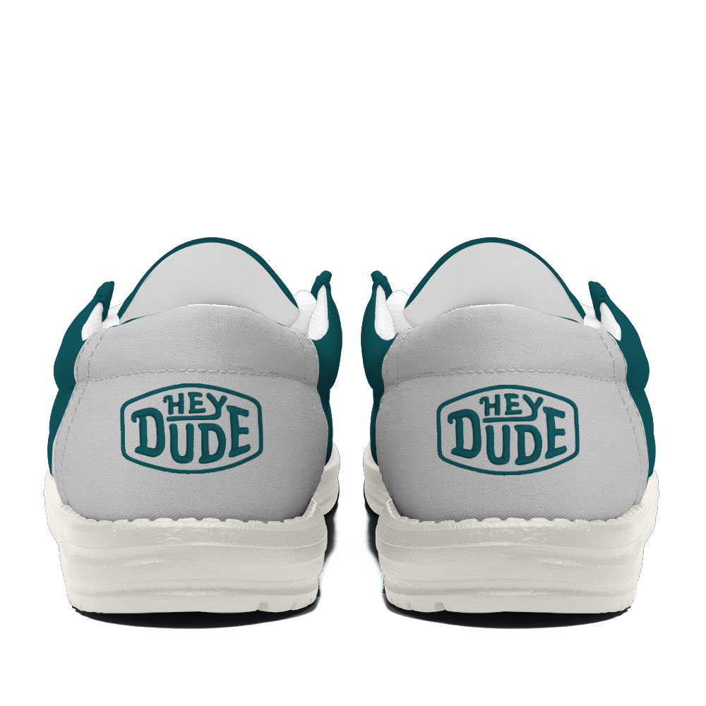 04 Philadelphia Eagles Football Hey Dude Canvas Loafer Shoes - Image 4