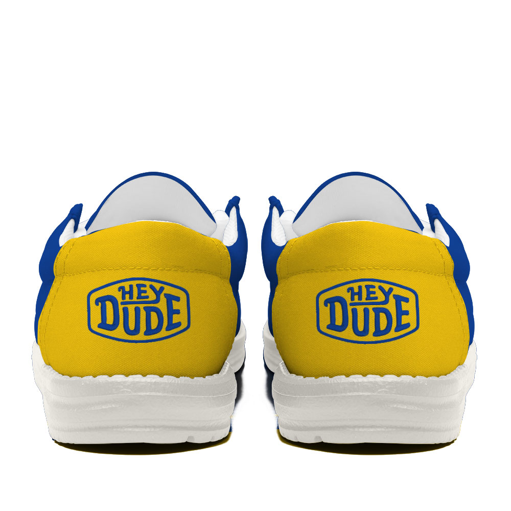 21 Los Angeles Rams Football Hey Dude Canvas Loafer Shoes - Image 4