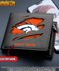 Alternative view of 32 Denver Broncos Men's Leather Wallet Custom Name