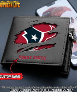 Alternative view of 11 Houston Texans Men's Leather Wallet Custom Name