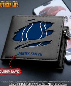 Alternative view of 28 Indianapolis Colts Men's Leather Wallet Custom Name