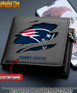 Alternative view of 06 New England Patriots Men's Leather Wallet Custom Name