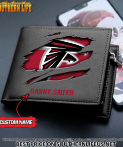 Alternative view of 30 Atlanta Falcons Men's Leather Wallet Custom Name