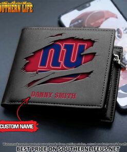 Alternative view of 17 New York Giants Men's Leather Wallet Custom Name