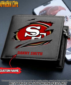 Alternative view of 05 San Francisco 49ers Men's Leather Wallet Custom Name