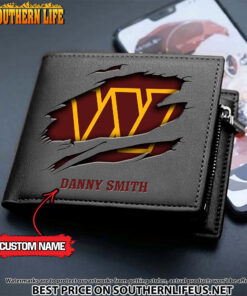 Alternative view of 08 Washington Commanders Men's Leather Wallet Custom Name