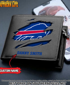Alternative view of 13 Buffalo Bills Men's Leather Wallet Custom Name