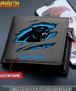 Alternative view of 23 Carolina Panthers Men's Leather Wallet Custom Name