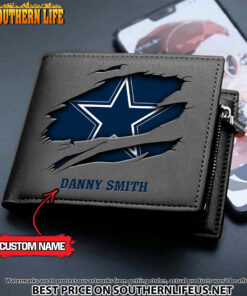 Alternative view of 02 Dallas Cowboys Men's Leather Wallet Custom Name