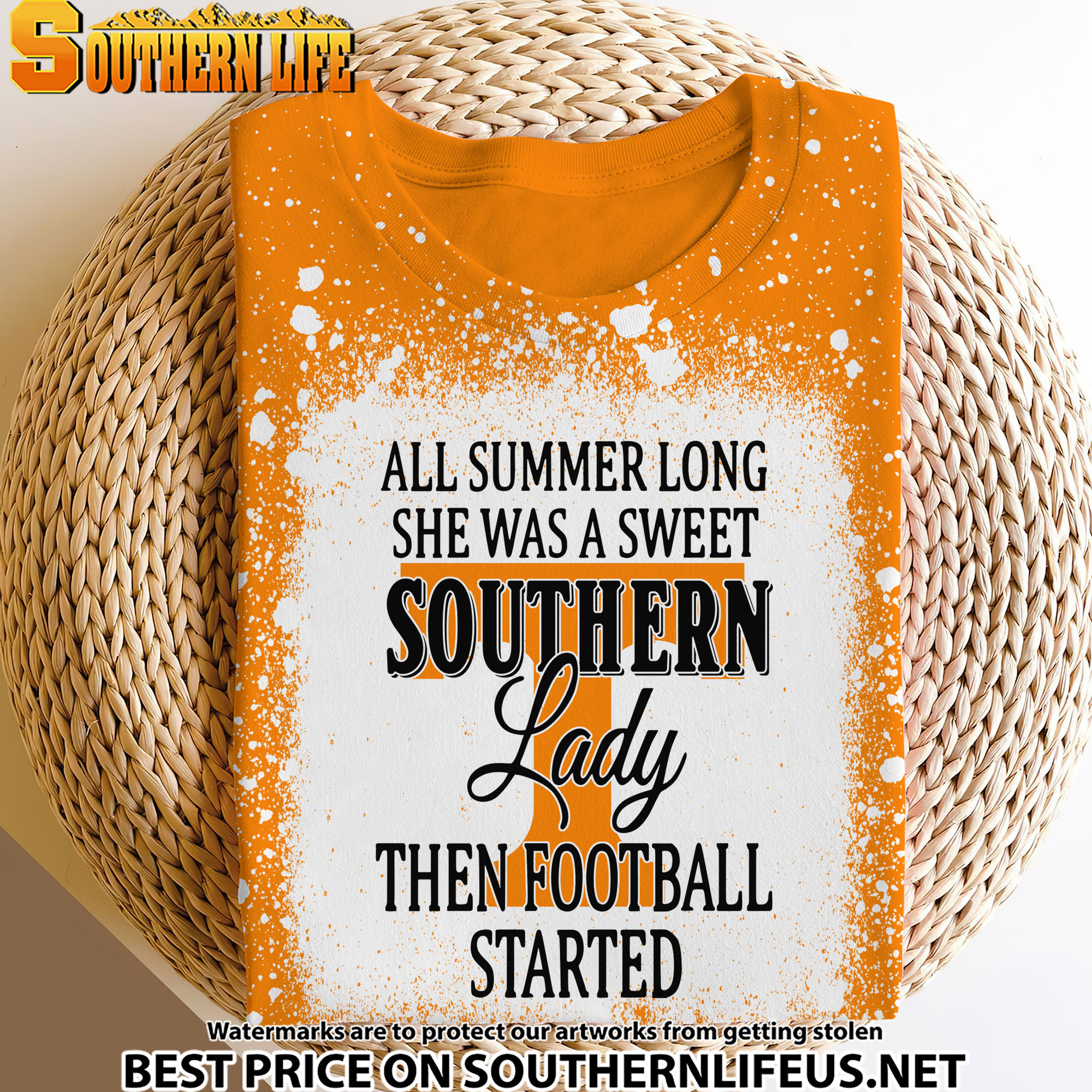 NCAA09 Tennessee Volunteers Southern Lady Bleached 3D Printed Hoodie, TShirt, Sweatshirt - Image 3
