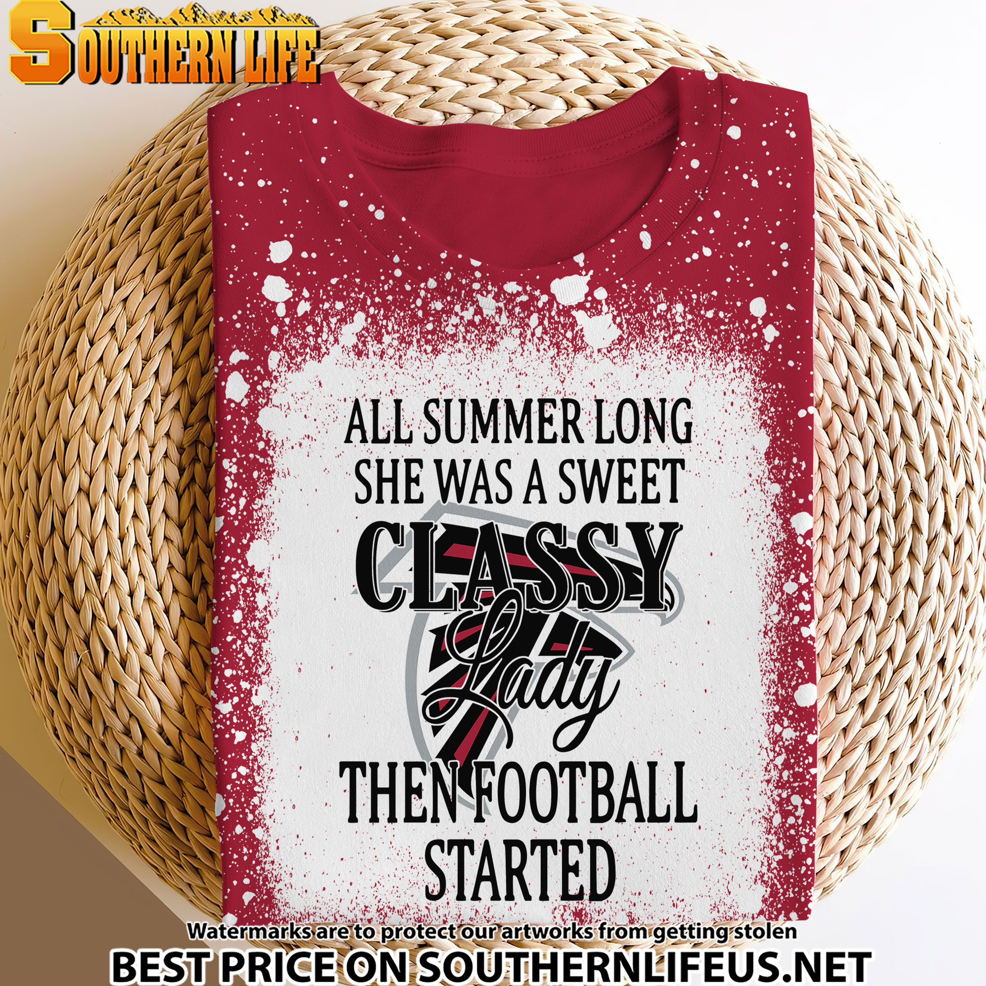 30 Atlanta Falcons Sweet And Classy Lady Bleached 3D Printed Hoodie, TShirt, Sweatshirt - Image 3