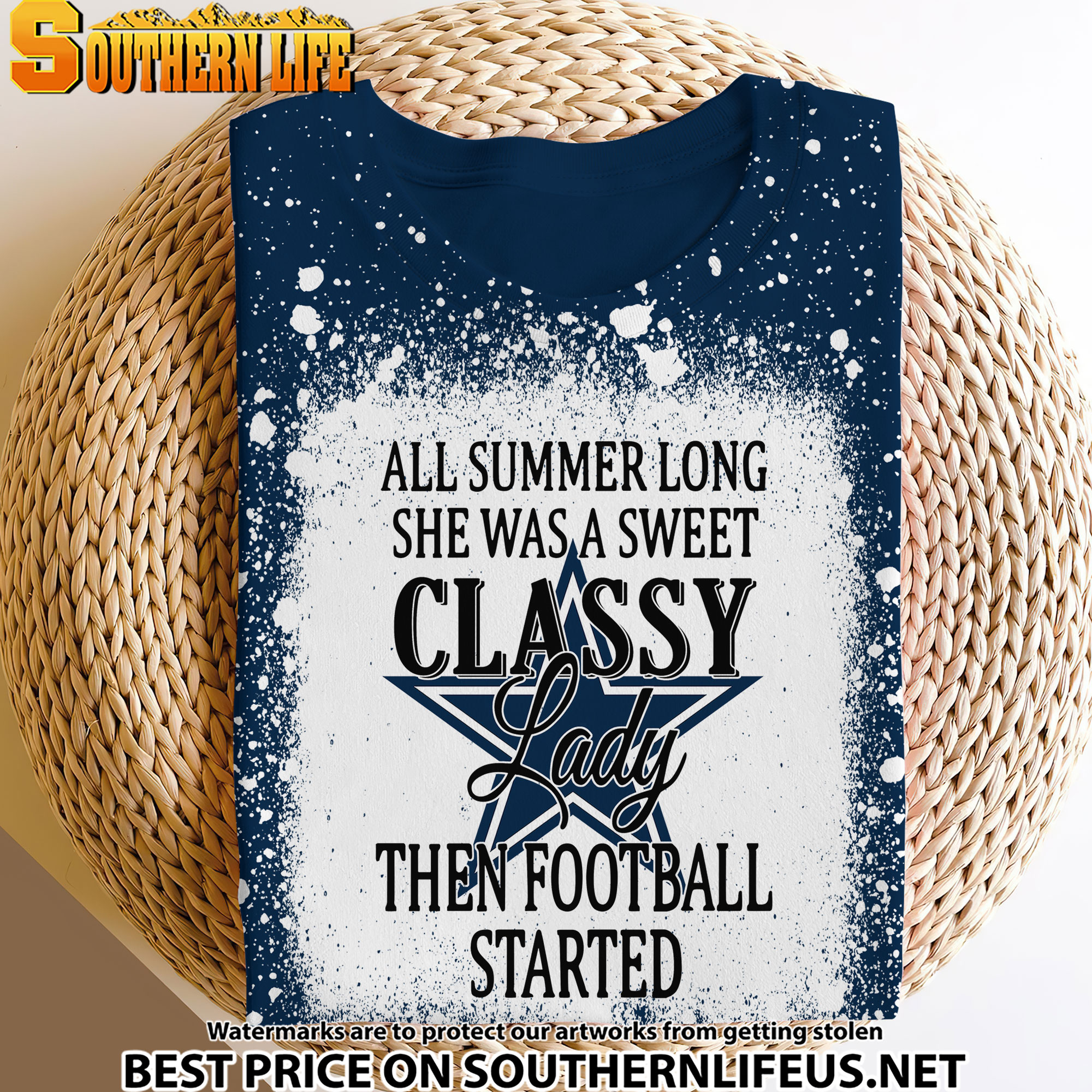 02 Dallas Cowboys Sweet And Classy Lady Bleached 3D Printed Hoodie, TShirt, Sweatshirt - Image 3