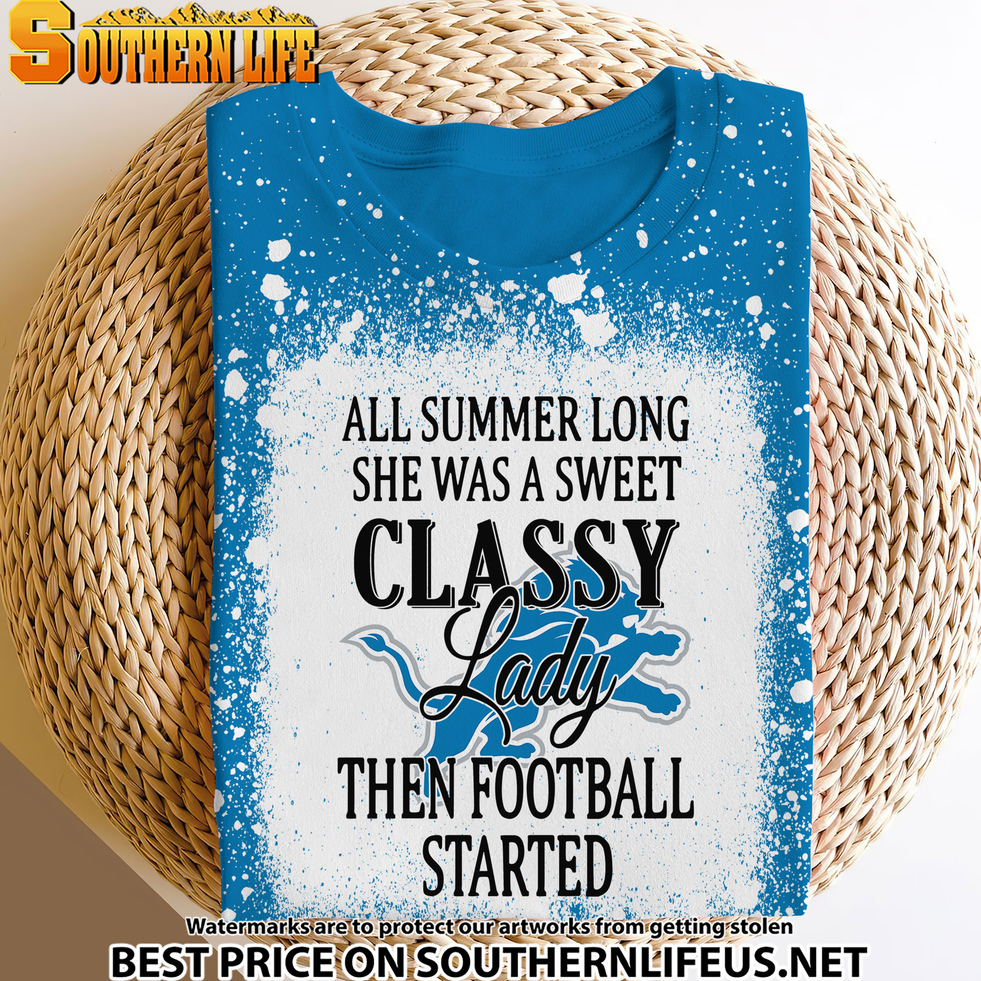 15 Detroit Lions Sweet And Classy Lady Bleached 3D Printed Hoodie, TShirt, Sweatshirt - Image 3