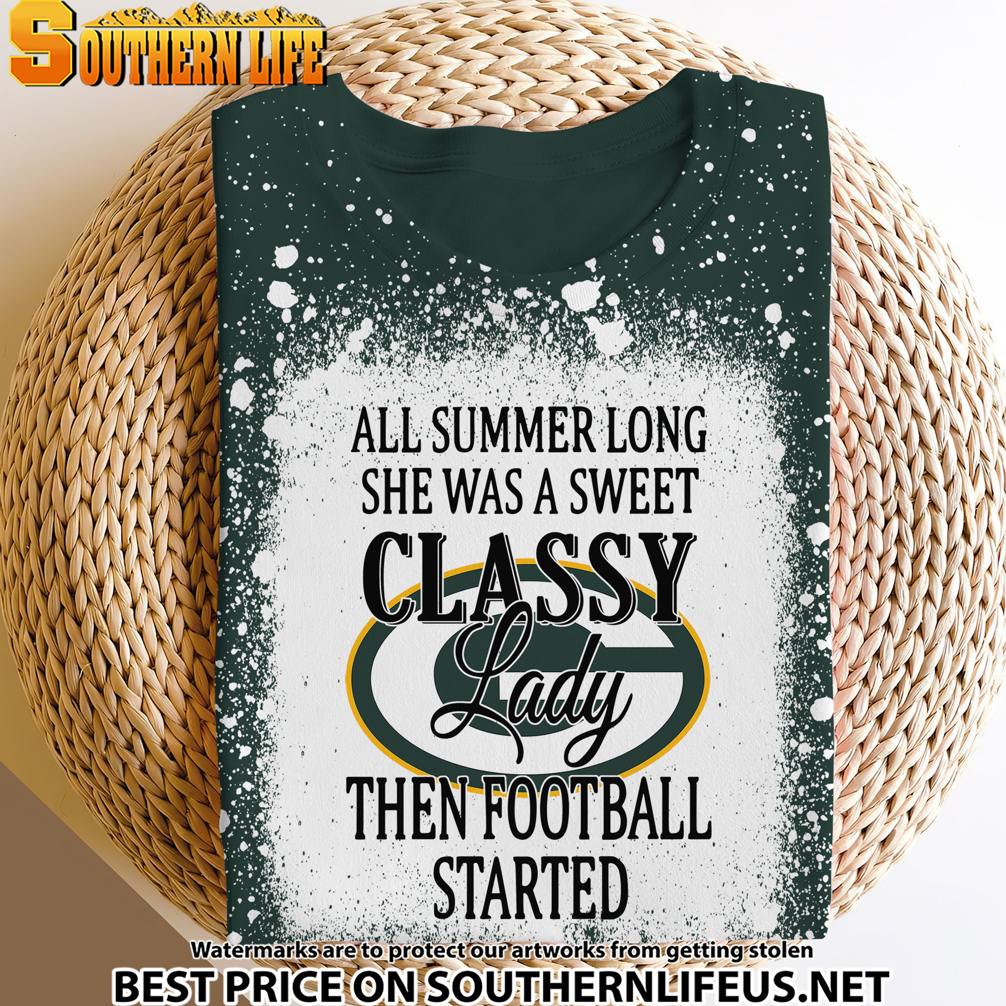 12 Green Bay Packers Sweet And Classy Lady Bleached 3D Printed Hoodie, TShirt, Sweatshirt - Image 3