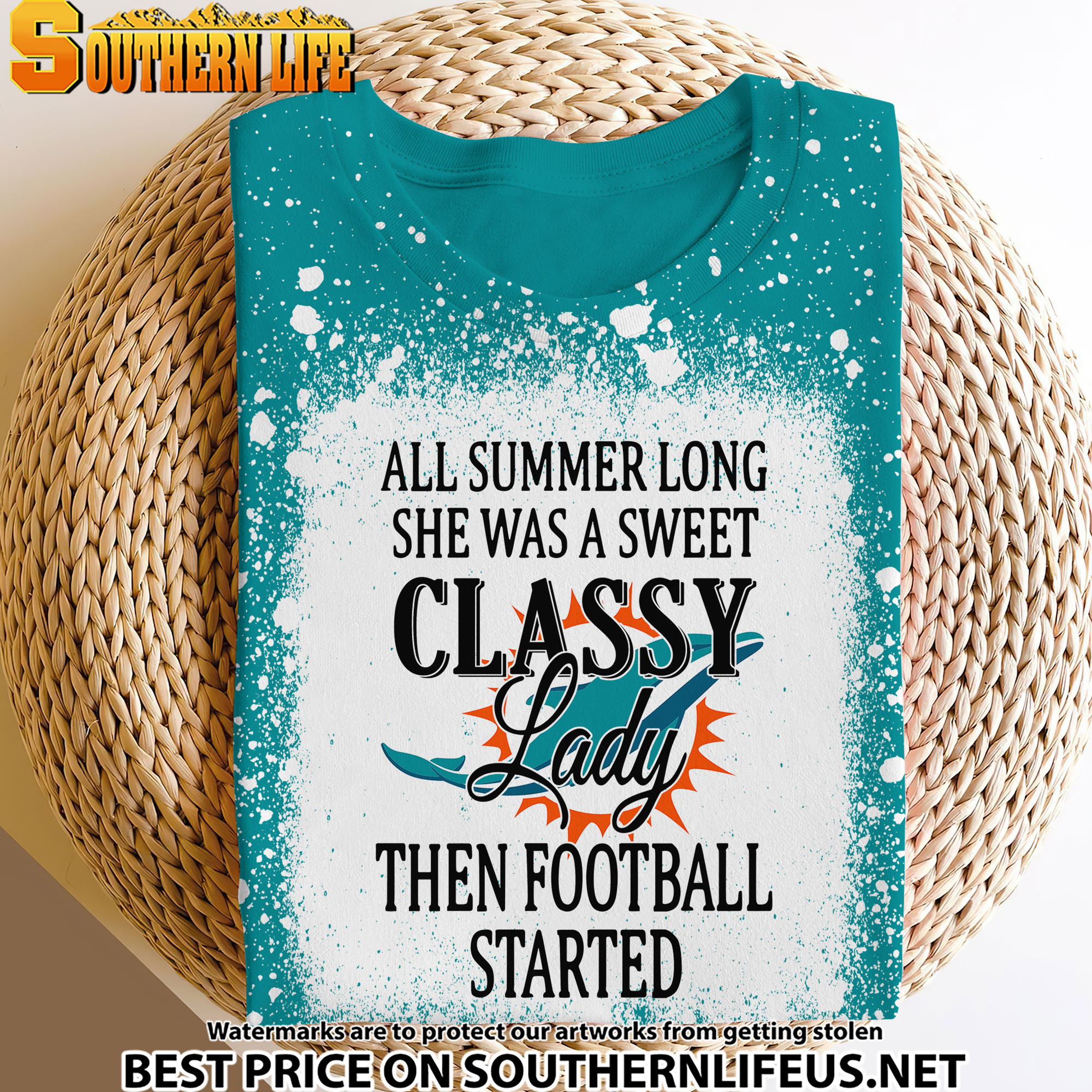 10 Miami Dolphins Sweet And Classy Lady Bleached 3D Printed Hoodie, TShirt, Sweatshirt - Image 3