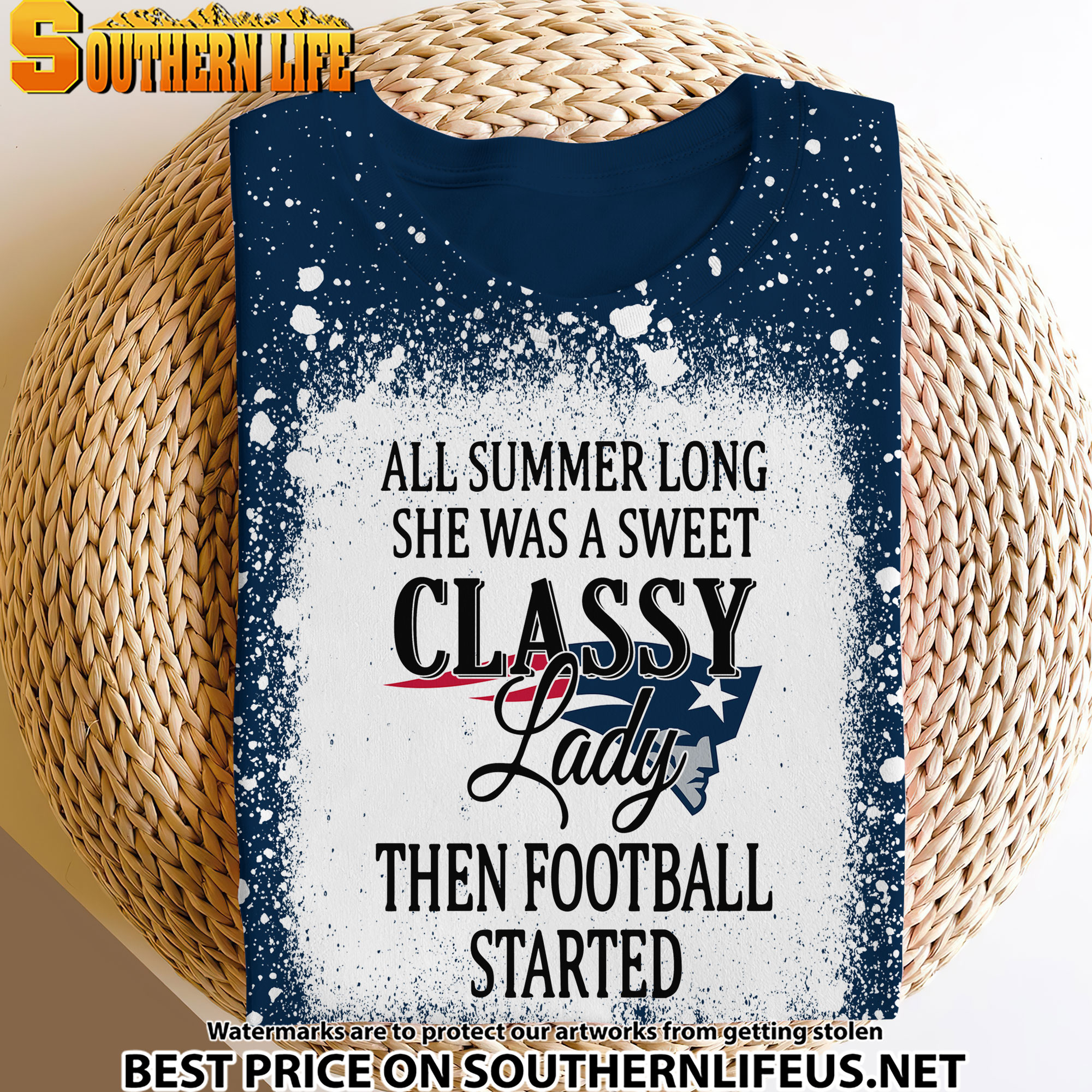 06 New England Patriots Sweet And Classy Lady Bleached 3D Printed Hoodie, TShirt, Sweatshirt - Image 3
