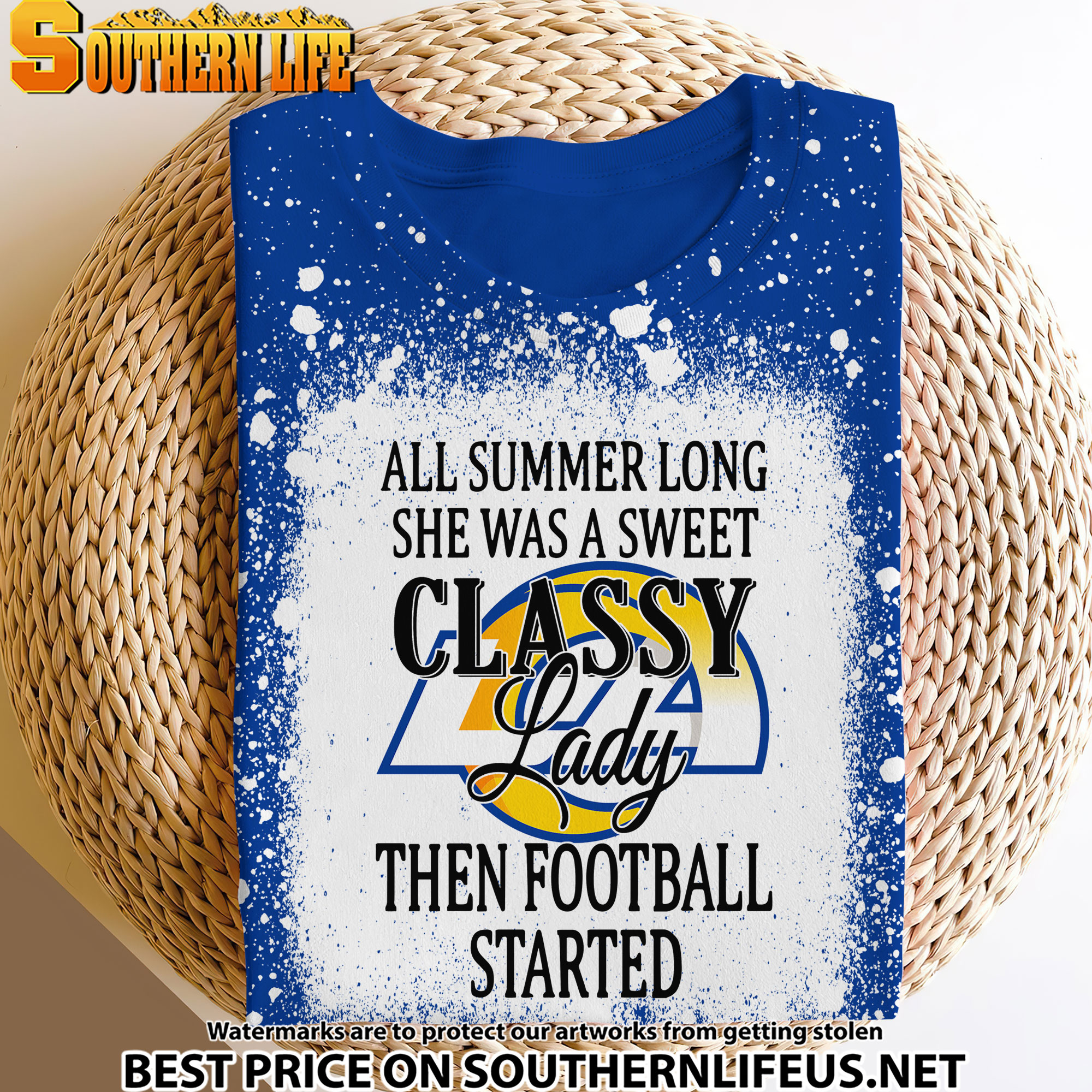 21 Los Angeles Rams Sweet And Classy Lady Bleached 3D Printed Hoodie, TShirt, Sweatshirt - Image 3