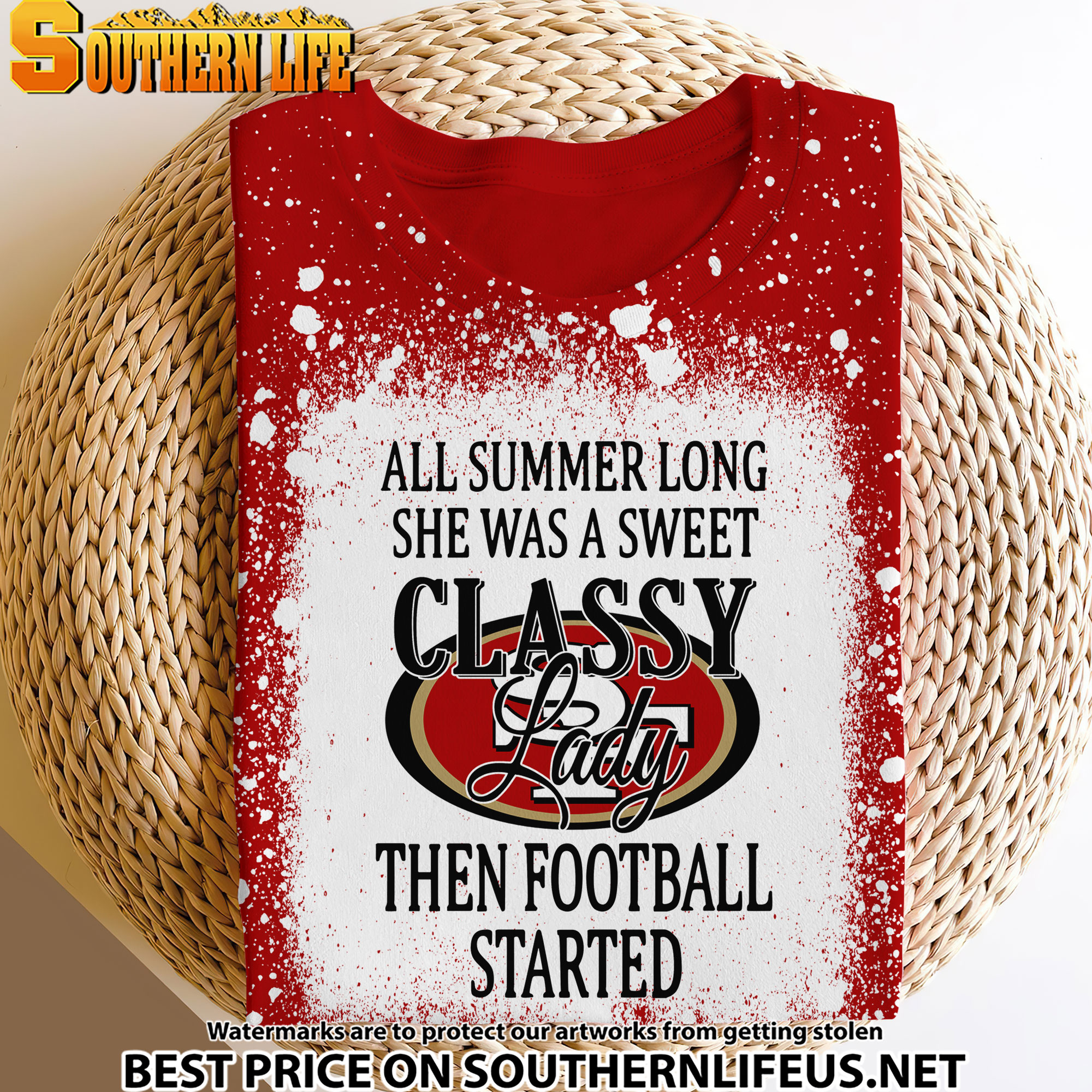 05 San Francisco 49ers Sweet And Classy Lady Bleached 3D Printed Hoodie, TShirt, Sweatshirt - Image 3