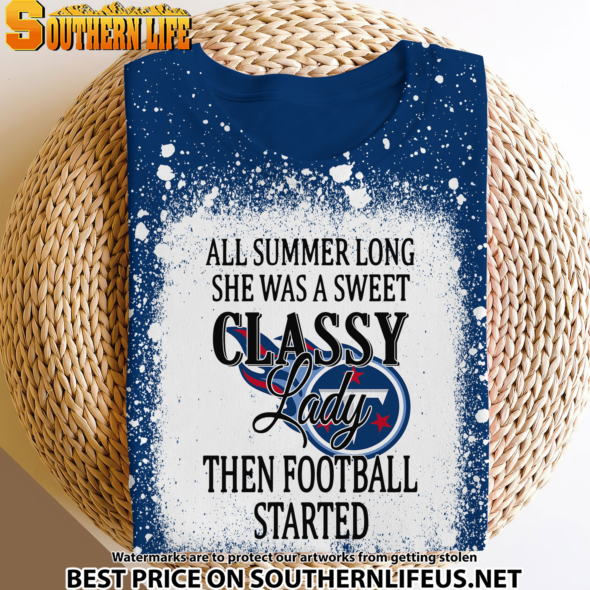 19 Tennessee Titans Sweet And Classy Lady Bleached 3D Printed Hoodie, TShirt, Sweatshirt - Image 3