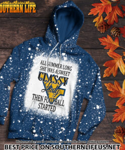 Alternative view of NCAA14 West Virginia Mountaineers Sweet And Classy Lady Bleached 3D Printed Hoodie, TShirt, Sweatshirt