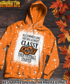Alternative view of NCAA17 Oklahoma State Cowboys Sweet And Classy Lady Bleached 3D Printed Hoodie, TShirt, Sweatshirt