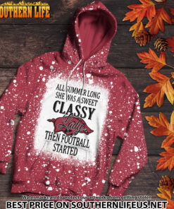 Alternative view of NCAA22 Arkansas Razorbacks Sweet And Classy Lady Bleached 3D Printed Hoodie, TShirt, Sweatshirt