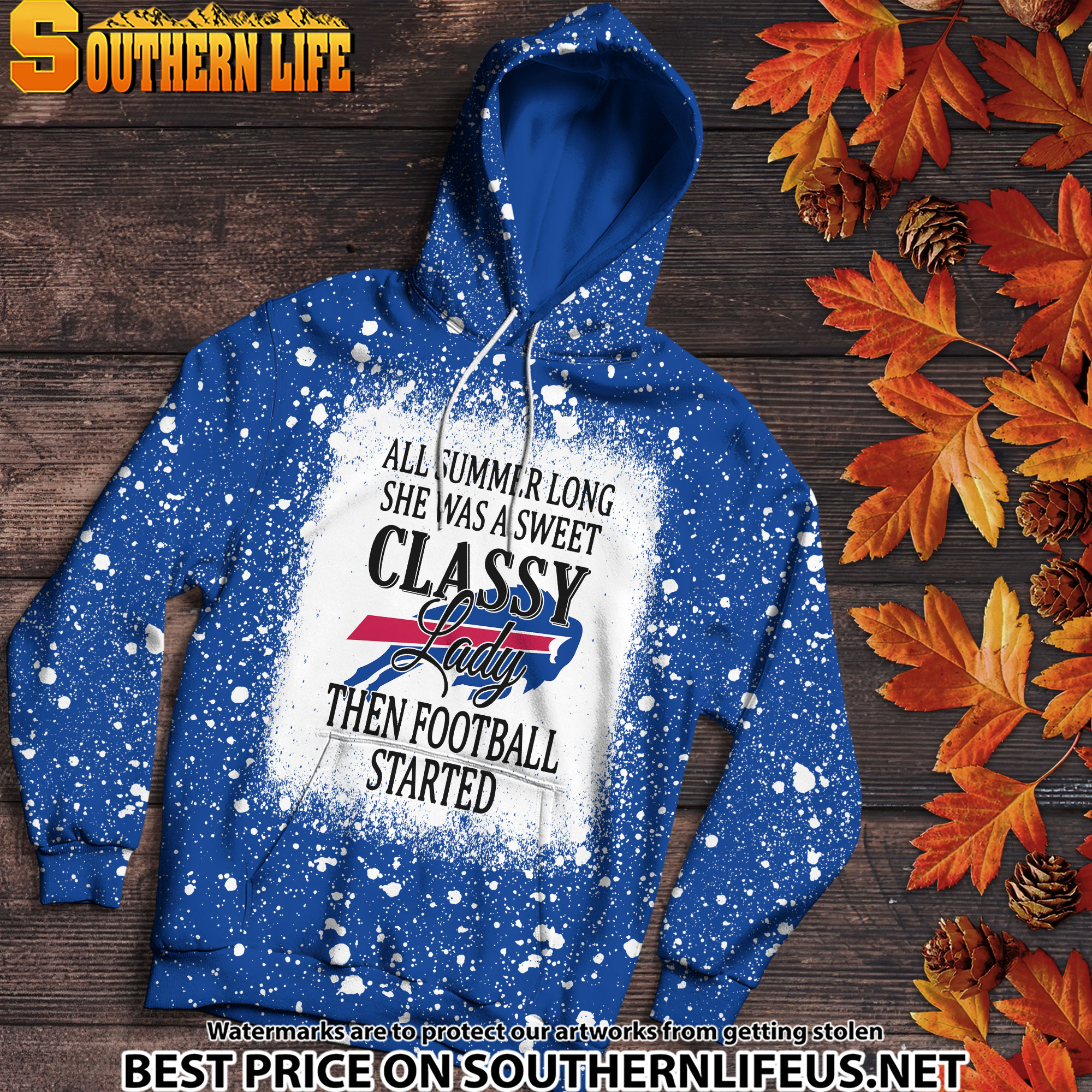 13 Buffalo Bills Sweet And Classy Lady Bleached 3D Printed Hoodie, TShirt, Sweatshirt - Image 2