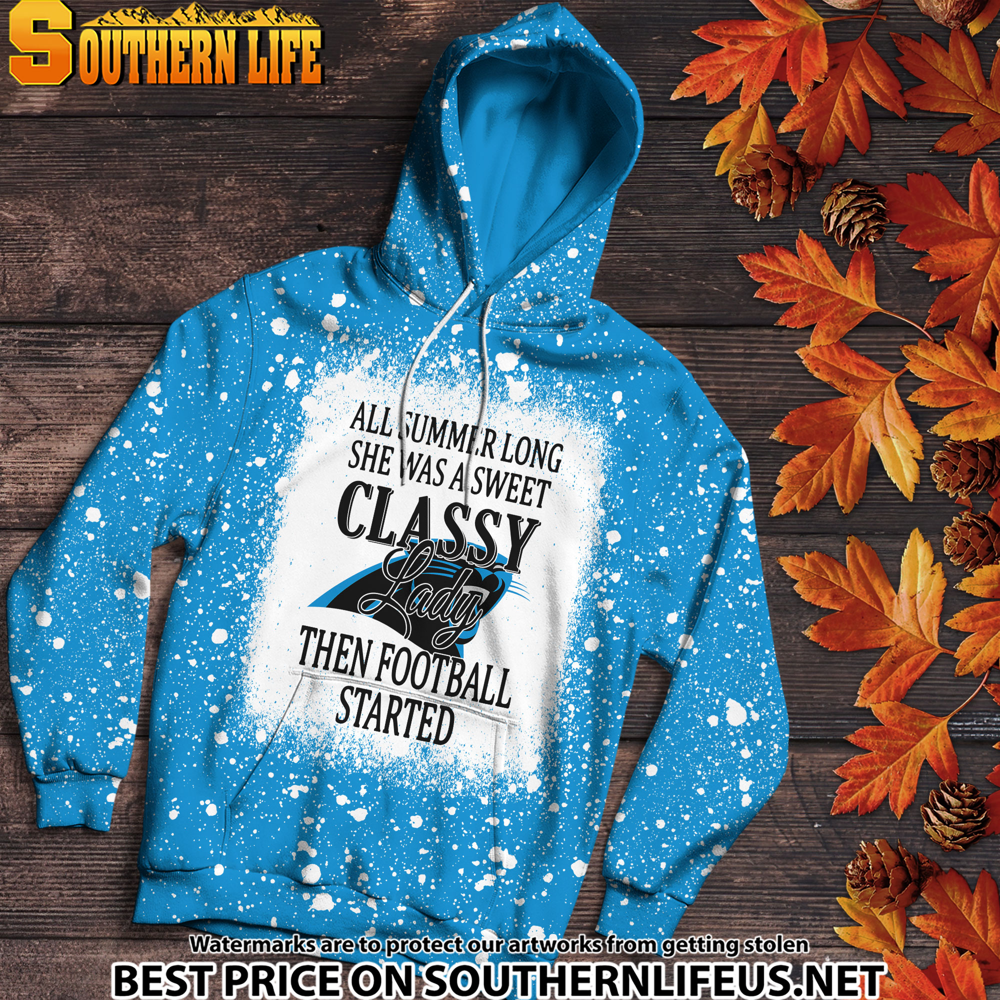 23 Carolina Panthers Sweet And Classy Lady Bleached 3D Printed Hoodie, TShirt, Sweatshirt - Image 2