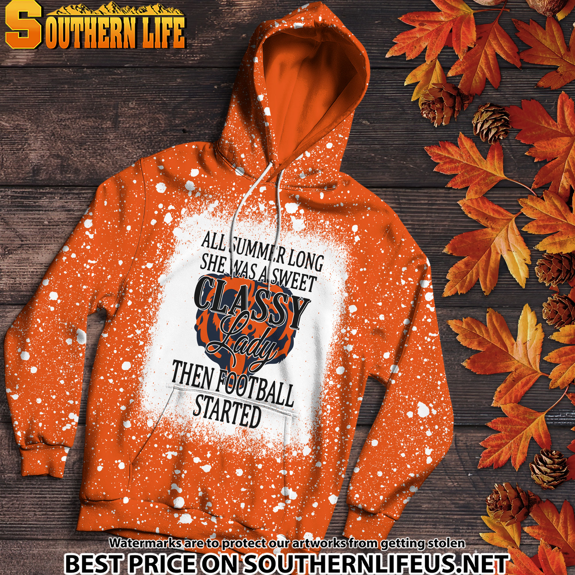 22 Chicago Bears Sweet And Classy Lady Bleached 3D Printed Hoodie, TShirt, Sweatshirt - Image 2