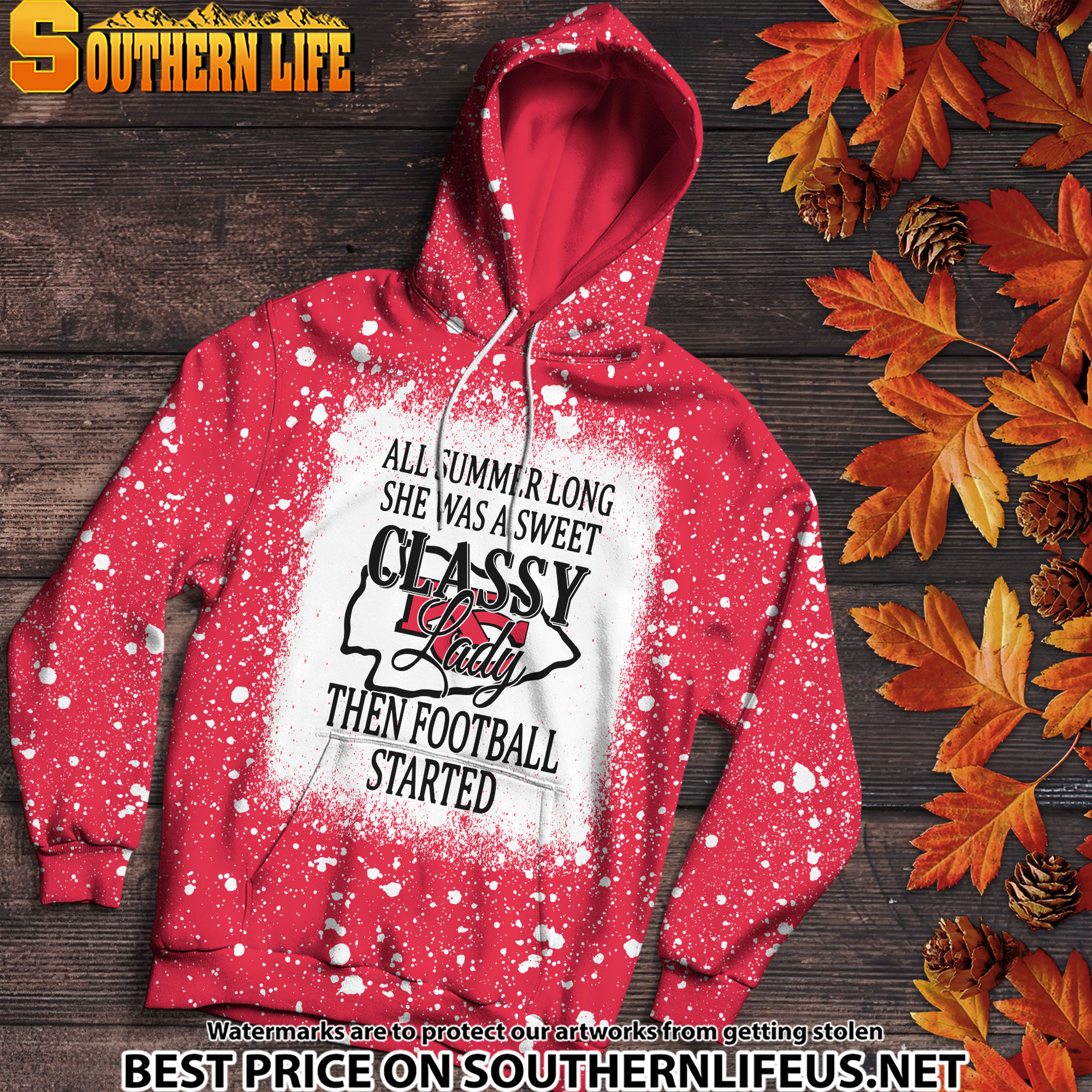 01 Kansas City Chiefs Sweet And Classy Lady Bleached 3D Printed Hoodie, TShirt, Sweatshirt - Image 2