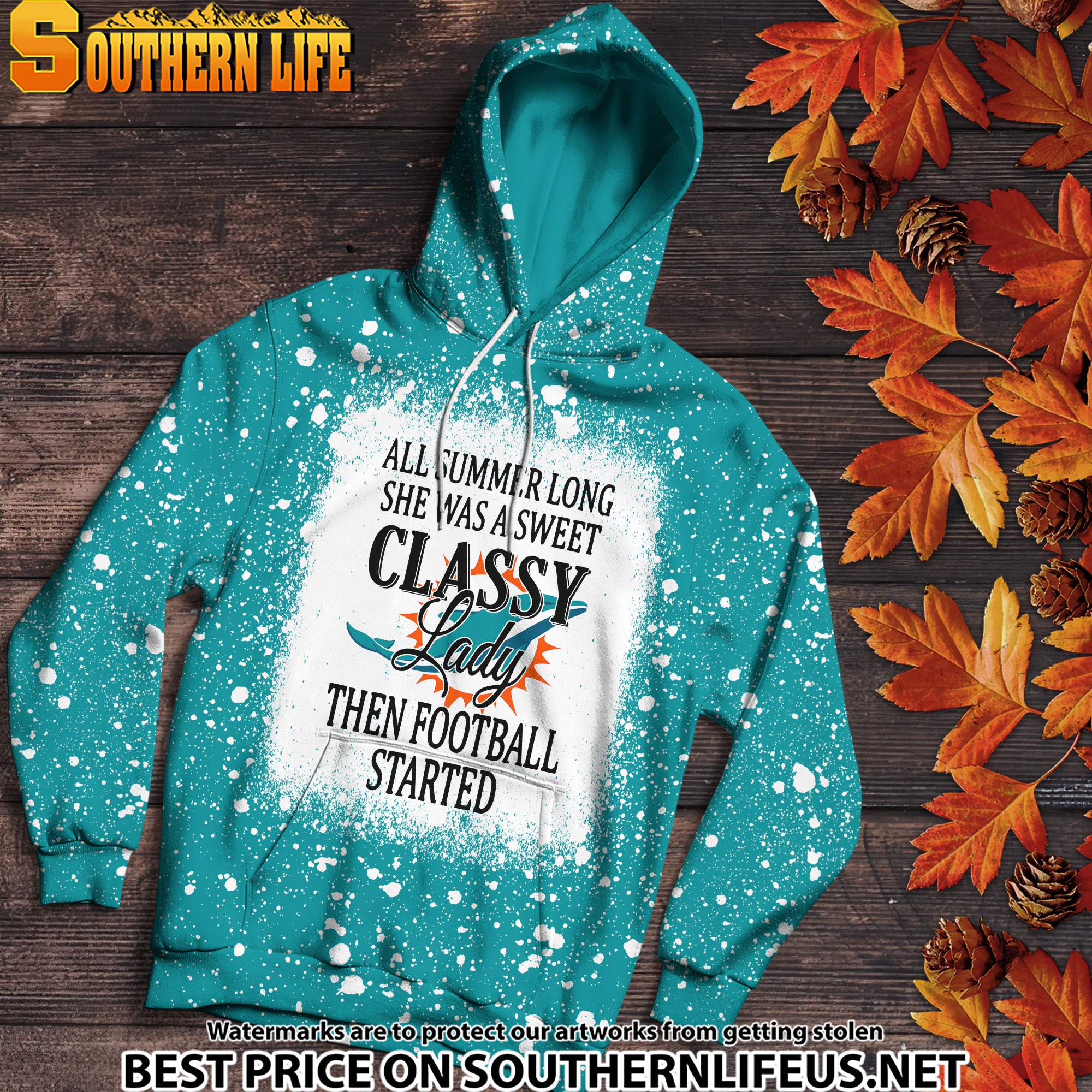 10 Miami Dolphins Sweet And Classy Lady Bleached 3D Printed Hoodie, TShirt, Sweatshirt - Image 2