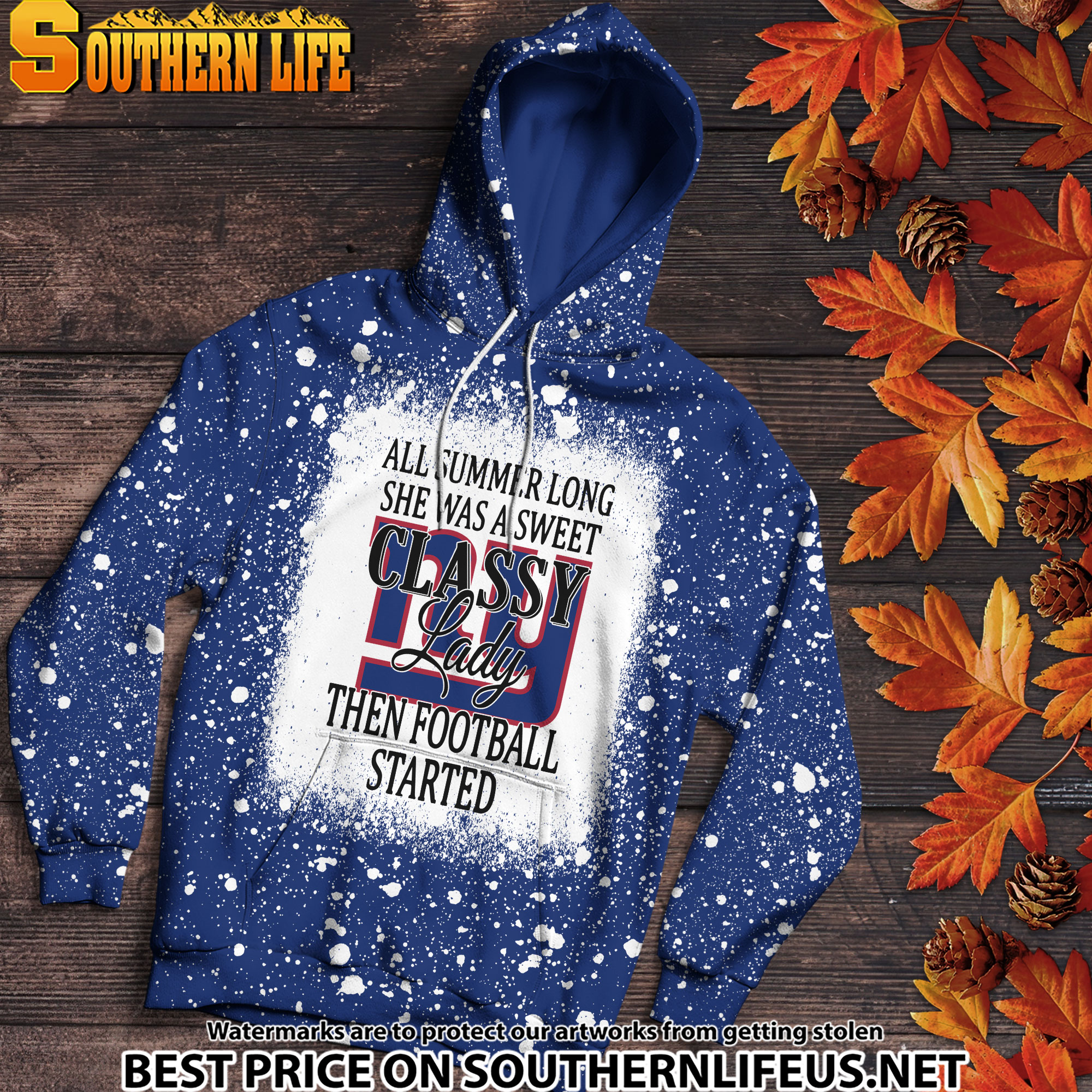 17 New York Giants Sweet And Classy Lady Bleached 3D Printed Hoodie, TShirt, Sweatshirt - Image 2