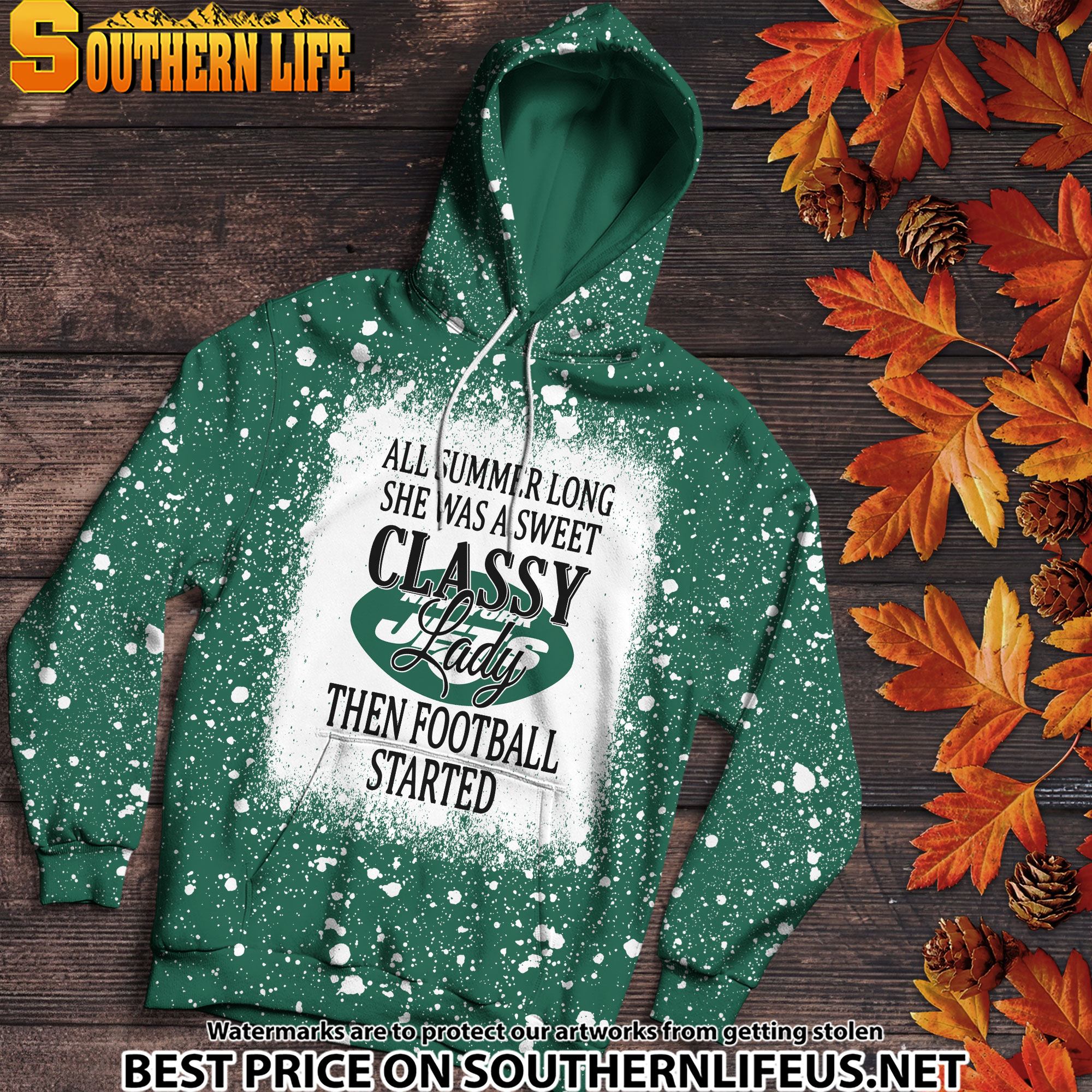 18 New York Jets Sweet And Classy Lady Bleached 3D Printed Hoodie, TShirt, Sweatshirt - Image 2