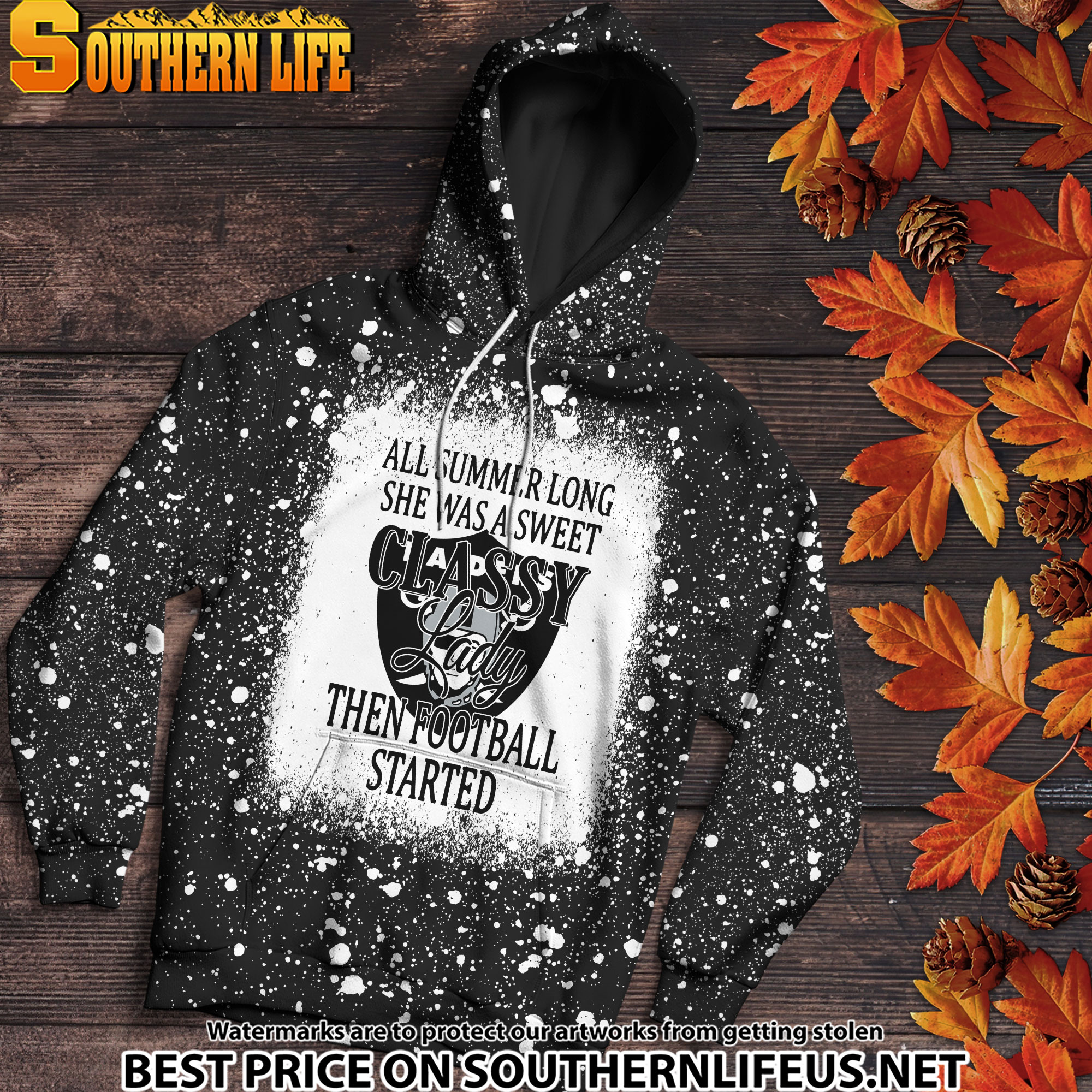 16 Las Vegas Raiders Sweet And Classy Lady Bleached 3D Printed Hoodie, TShirt, Sweatshirt - Image 2
