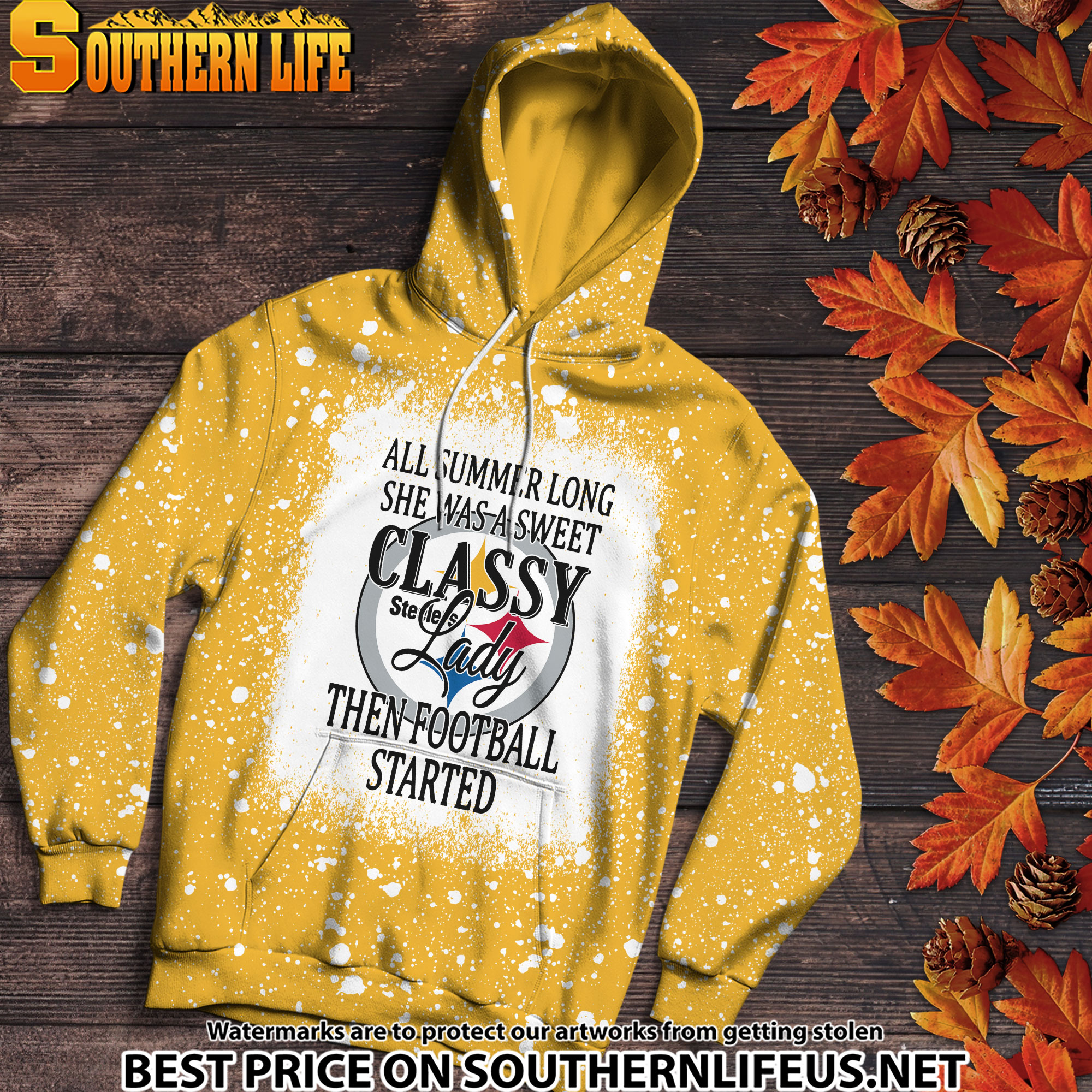 03 Pittsburgh Steelers Sweet And Classy Lady Bleached 3D Printed Hoodie, TShirt, Sweatshirt - Image 2